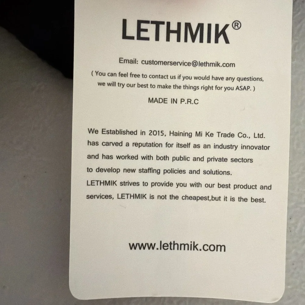LETHMIK Winter Touchscreen Knit Gloves Warm Stretchy Black Magic Gloves NWT